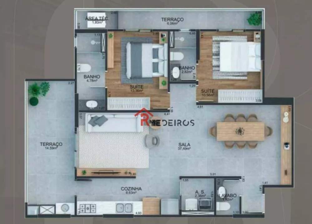 Apartamento, 2 quartos, 116 m² - Foto 14