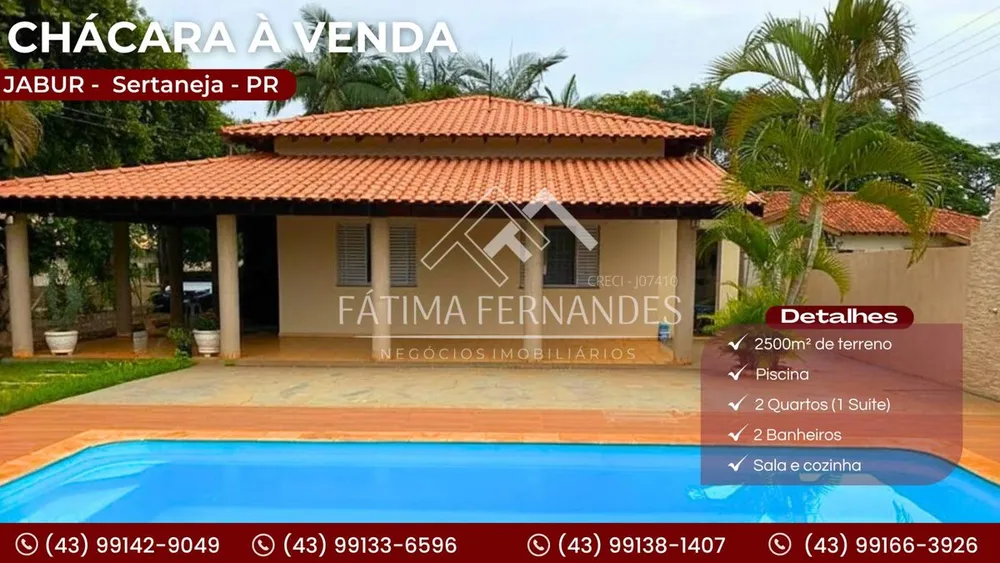 Chácara, 2 quartos, 2500 m² - Foto 1