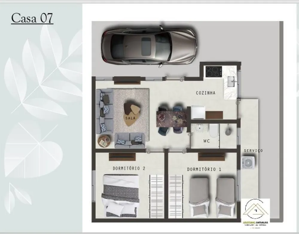 Casa de Condomínio, 2 quartos - Foto 4
