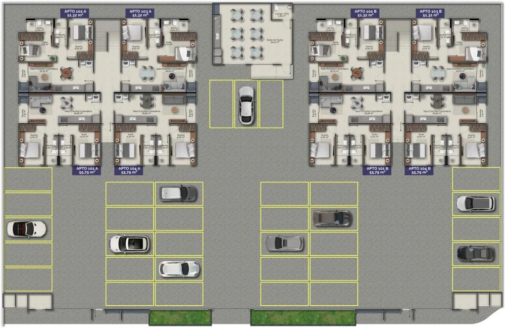 Apartamento, 2 quartos, 55 m² - Foto 14