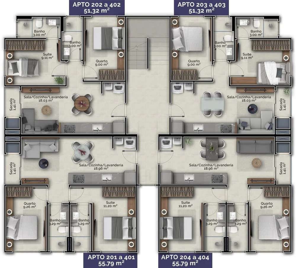 Apartamento, 2 quartos, 55 m² - Foto 8