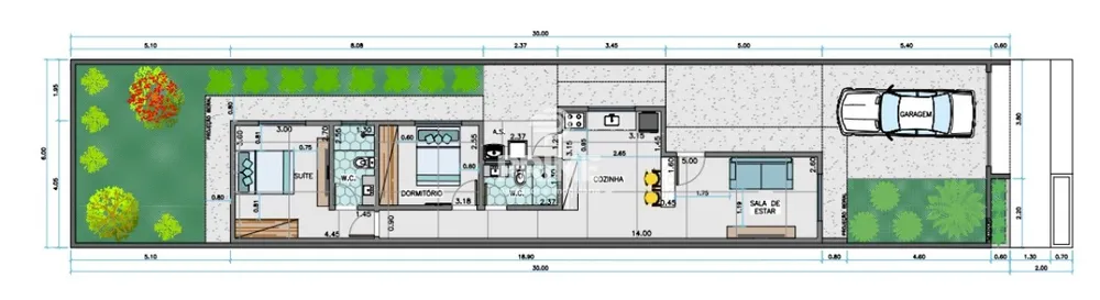 Casa, 2 quartos, 72 m² - Foto 4