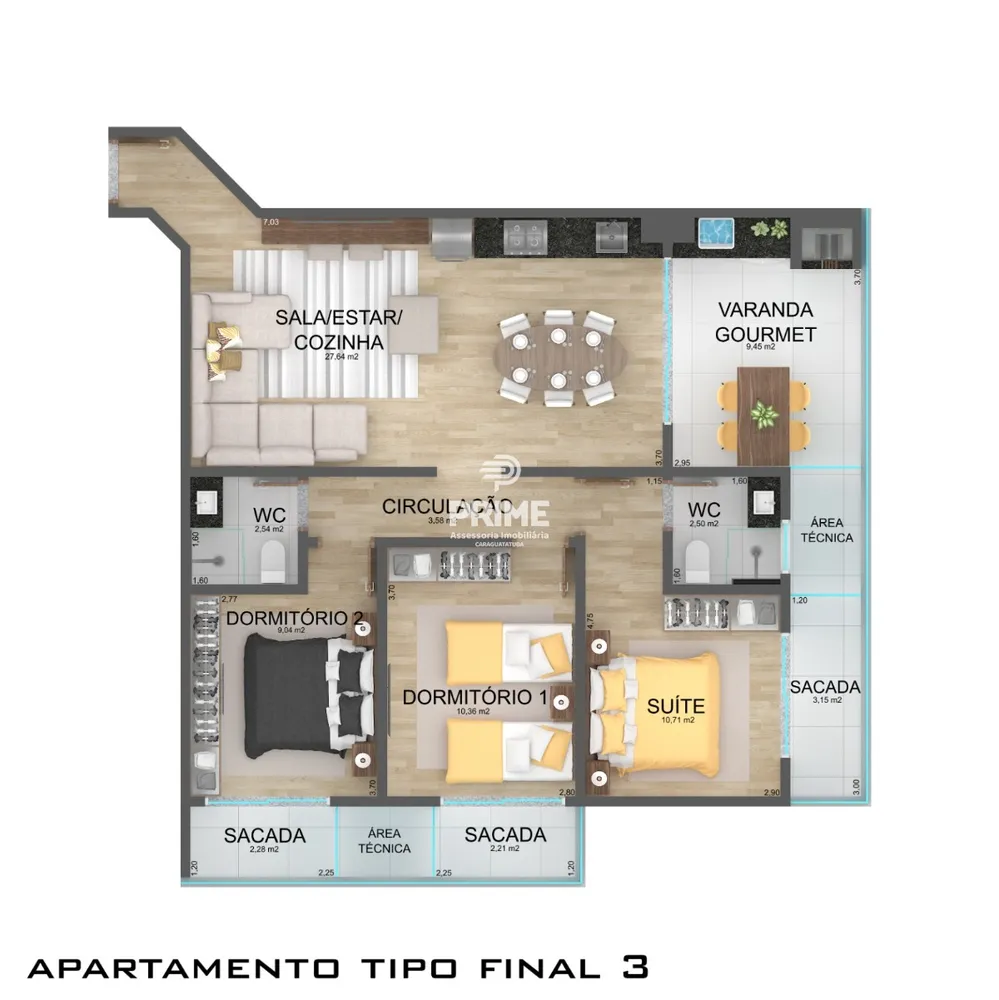 Apartamento, 3 quartos, 167 m² - Foto 15