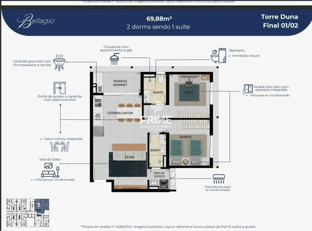 Apartamento, 1 quarto, 47 m² - Foto 13