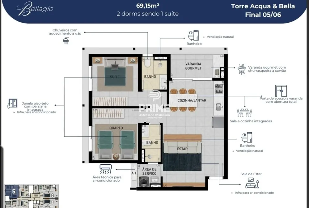 Apartamento, 1 quarto, 47 m² - Foto 4