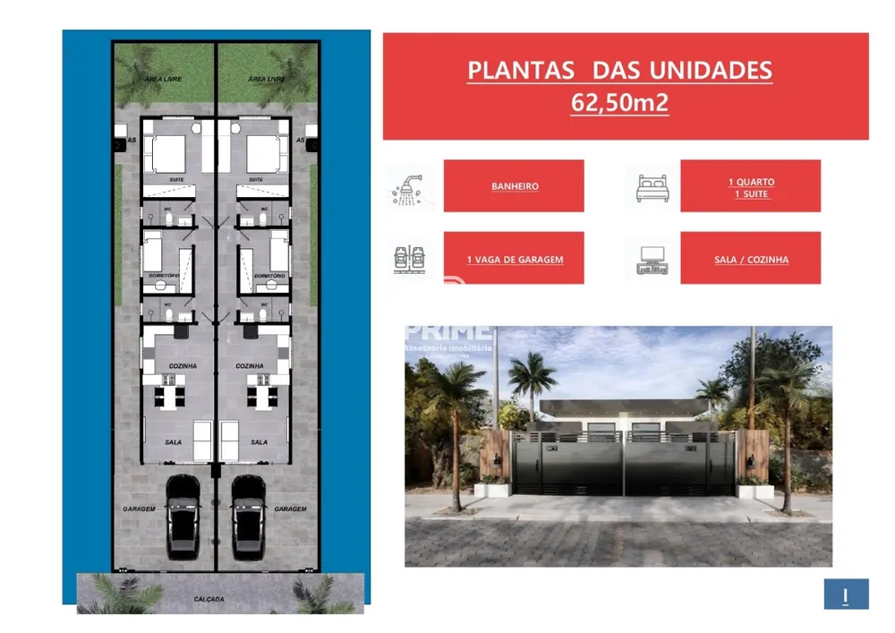 Casa, 2 quartos, 62 m² - Foto 7