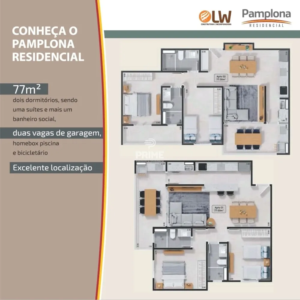 Apartamento, 2 quartos, 77 m² - Foto 8