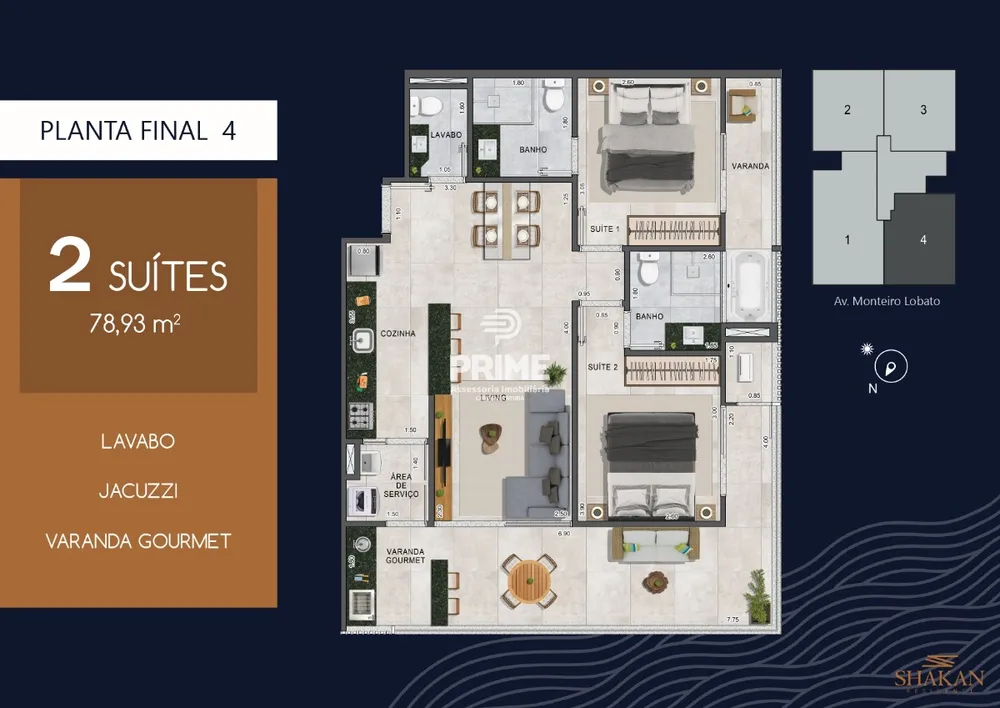 Apartamento, 2 quartos, 71 m² - Foto 8