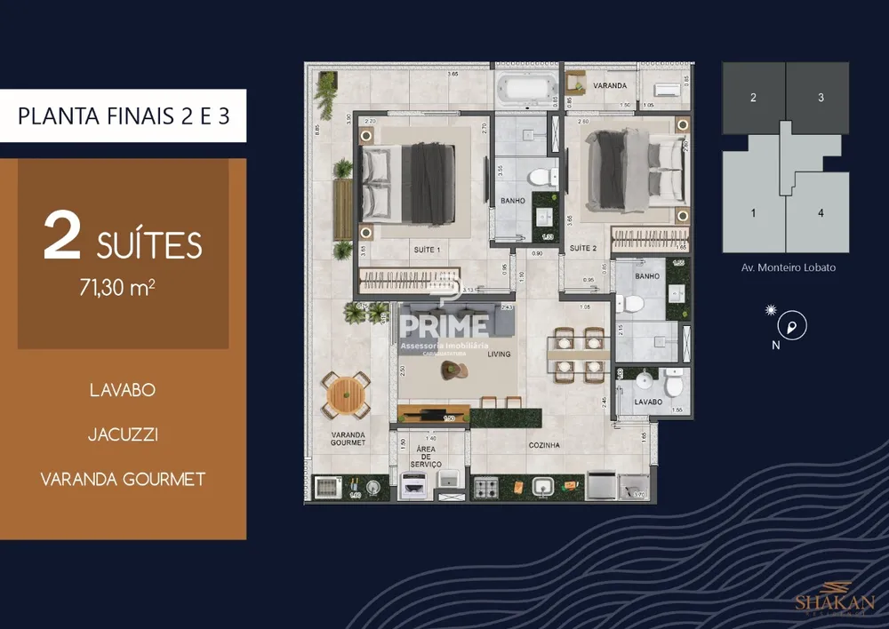 Apartamento, 2 quartos, 71 m² - Foto 7