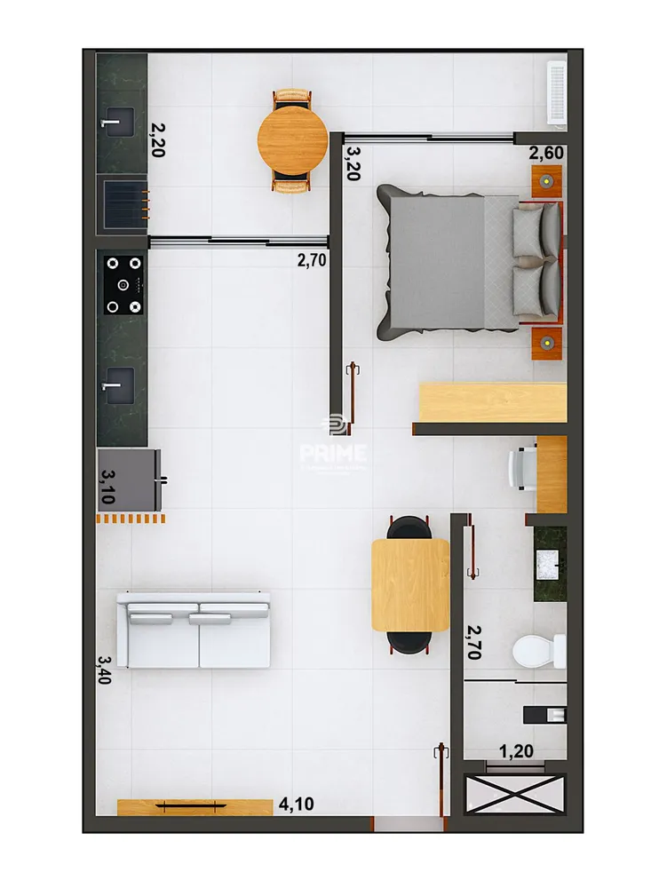 Apartamento, 1 quarto, 47 m² - Foto 12