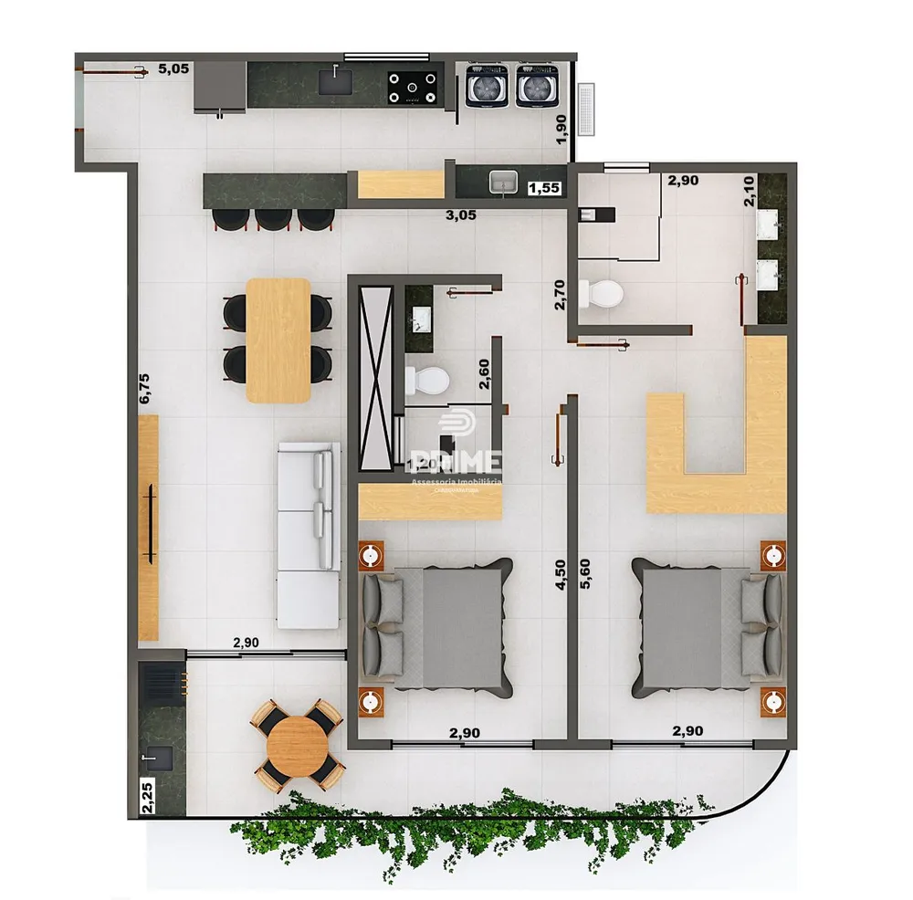 Apartamento, 1 quarto, 47 m² - Foto 10