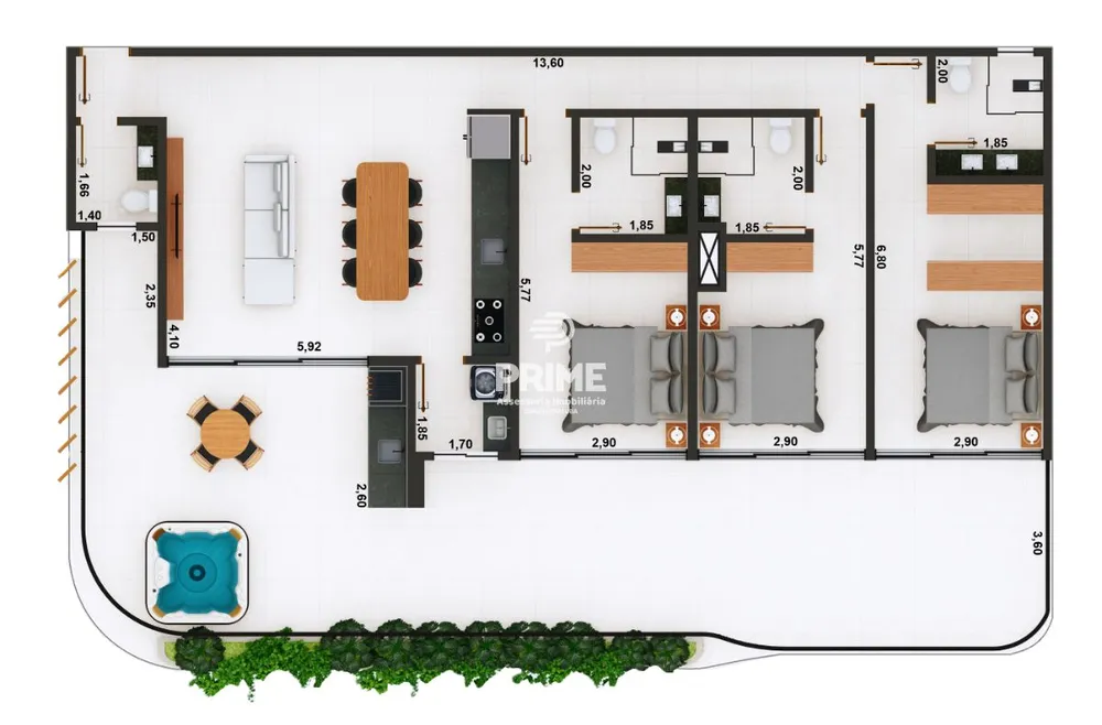 Apartamento, 1 quarto, 47 m² - Foto 9