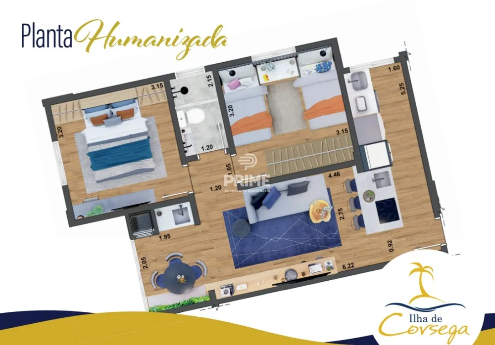 Apartamento, 2 quartos, 56 m² - Foto 3