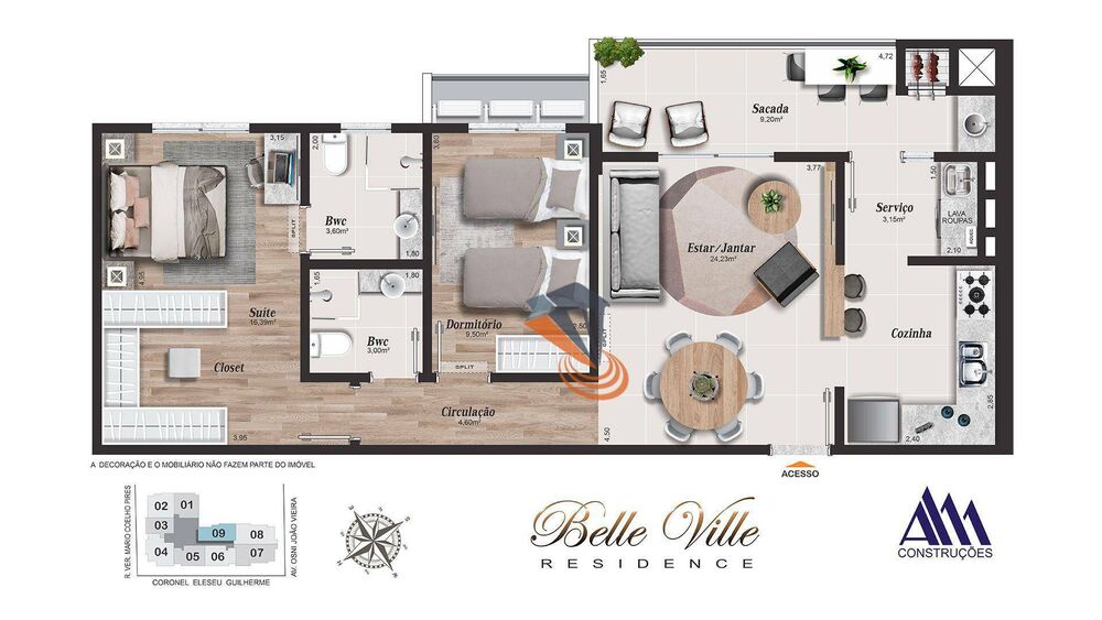 Apartamento à venda com 2 quartos, 82m² - Foto 10