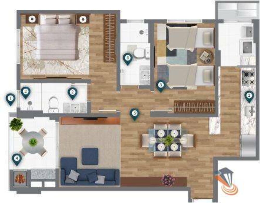 Apartamento, 2 quartos, 137 m² - Foto 50