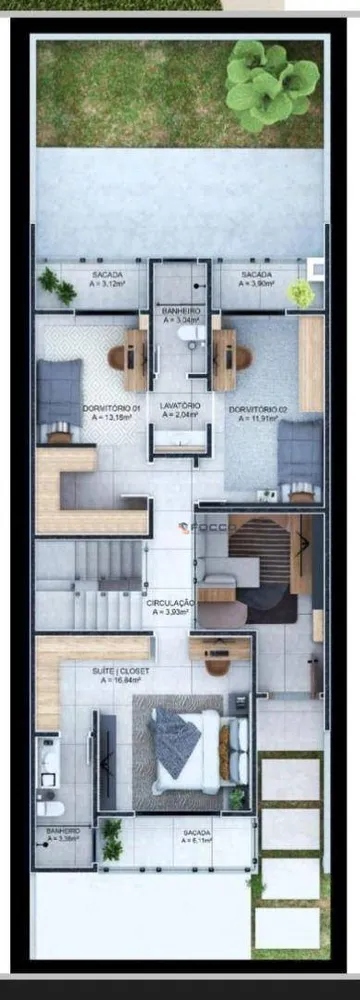 Casa de Condomínio, 3 quartos - Foto 4
