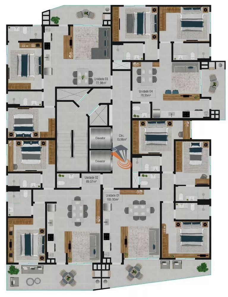 Apartamento, 3 quartos, 105 m² - Foto 11