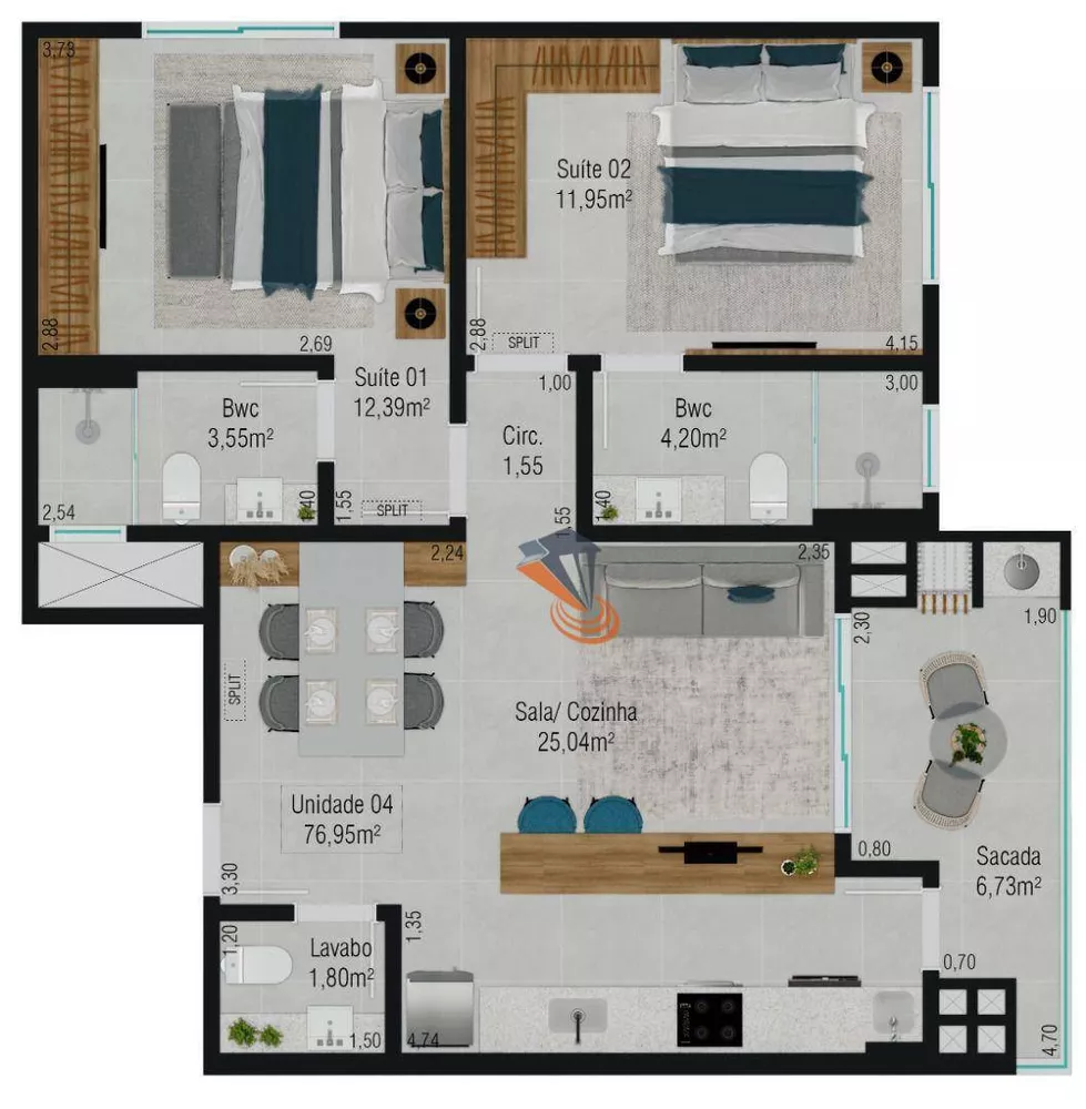 Apartamento, 3 quartos, 105 m² - Foto 10