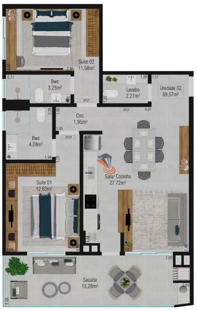 Apartamento, 3 quartos, 105 m² - Foto 8