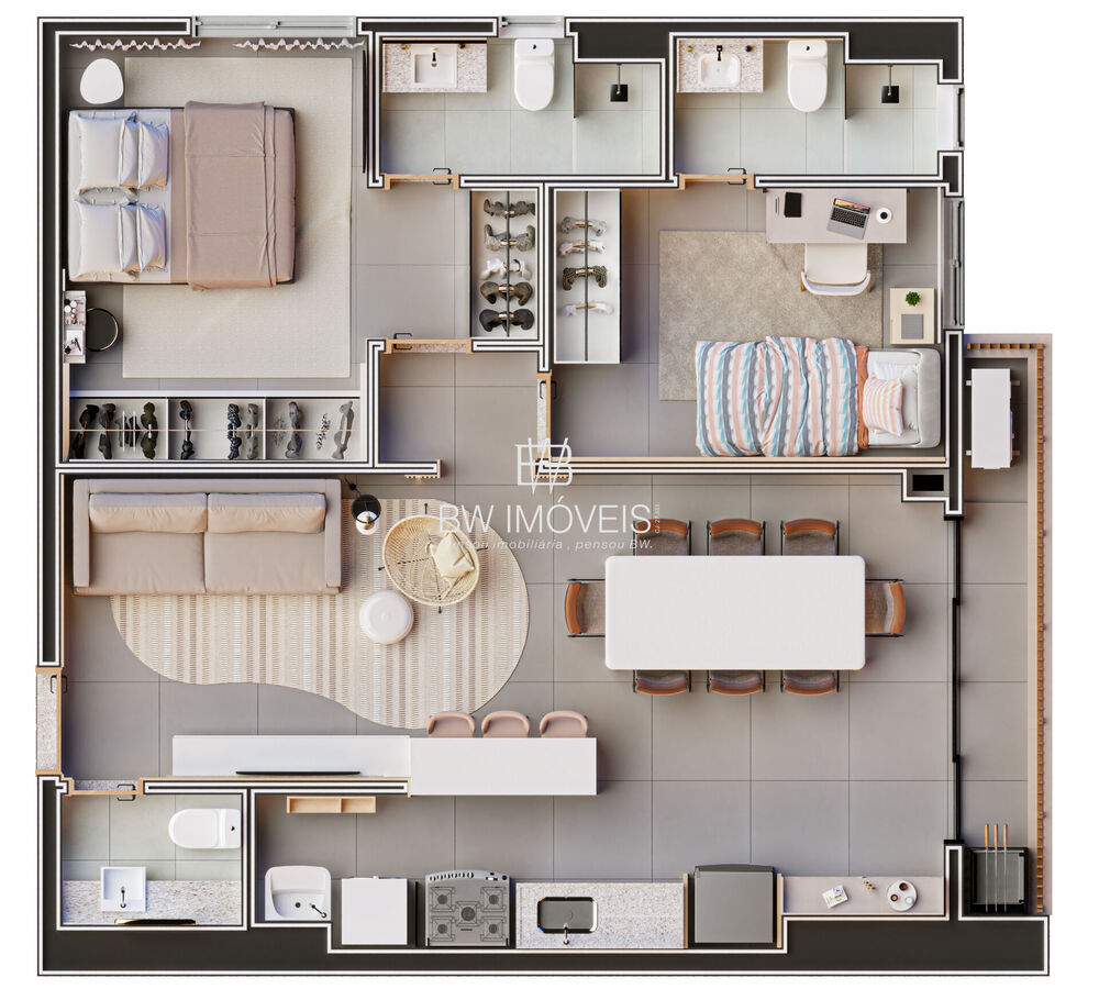 Apartamento, 2 quartos, 76 m² - Foto 4