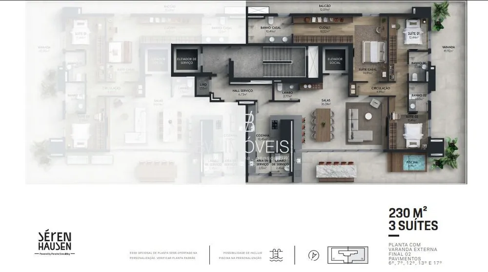 Apartamento, 3 quartos, 244 m² - Foto 9