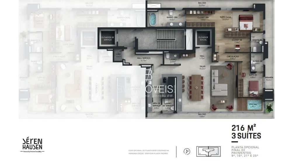Apartamento, 3 quartos, 244 m² - Foto 7