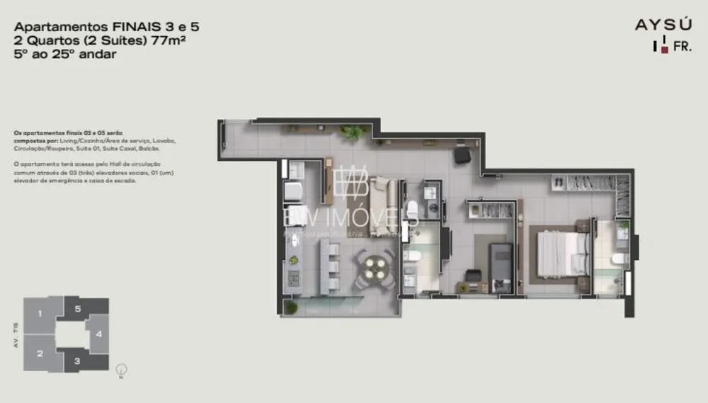 Apartamento, 2 quartos, 76 m² - Foto 4