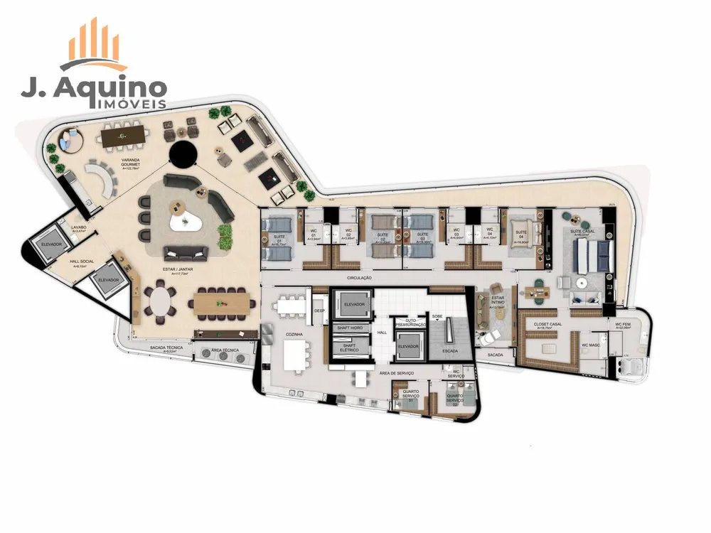 Apartamento, 5 quartos, 608 m² - Foto 14