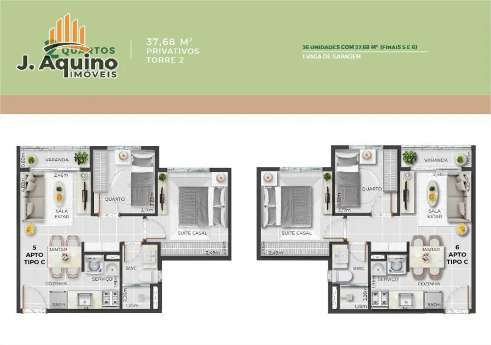 Apartamento, 2 quartos, 3754 m² - Foto 11