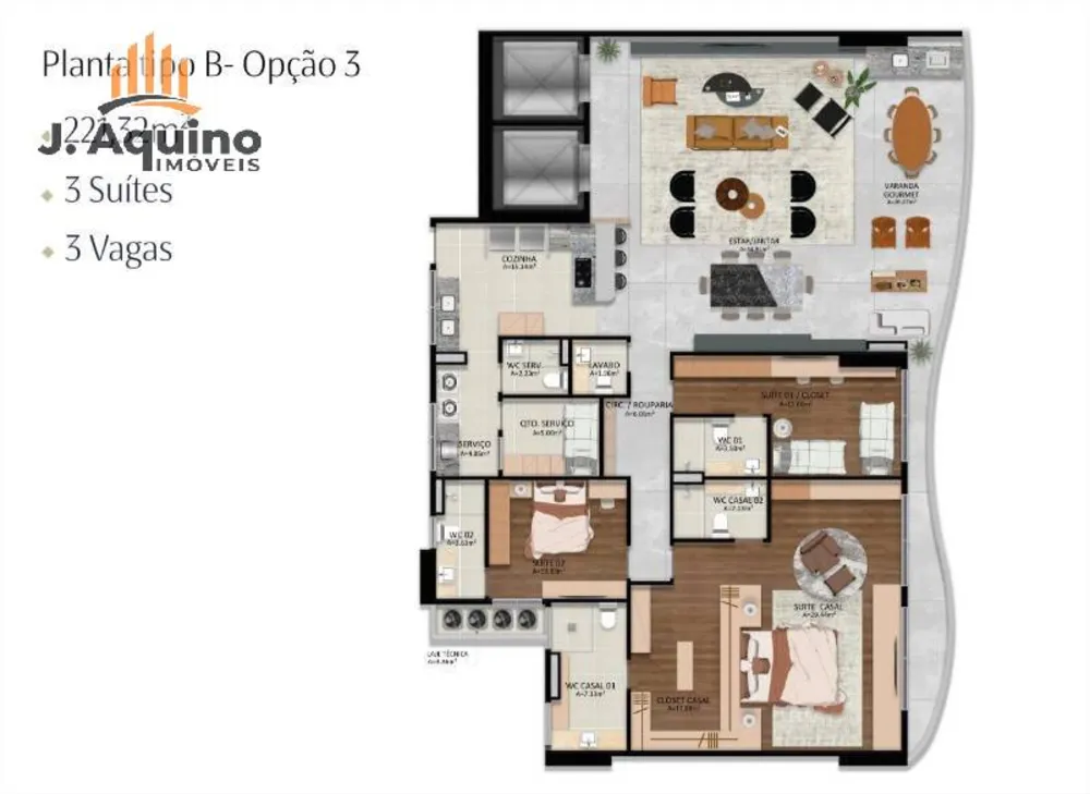 Apartamento, 4 quartos, 221 m² - Foto 8