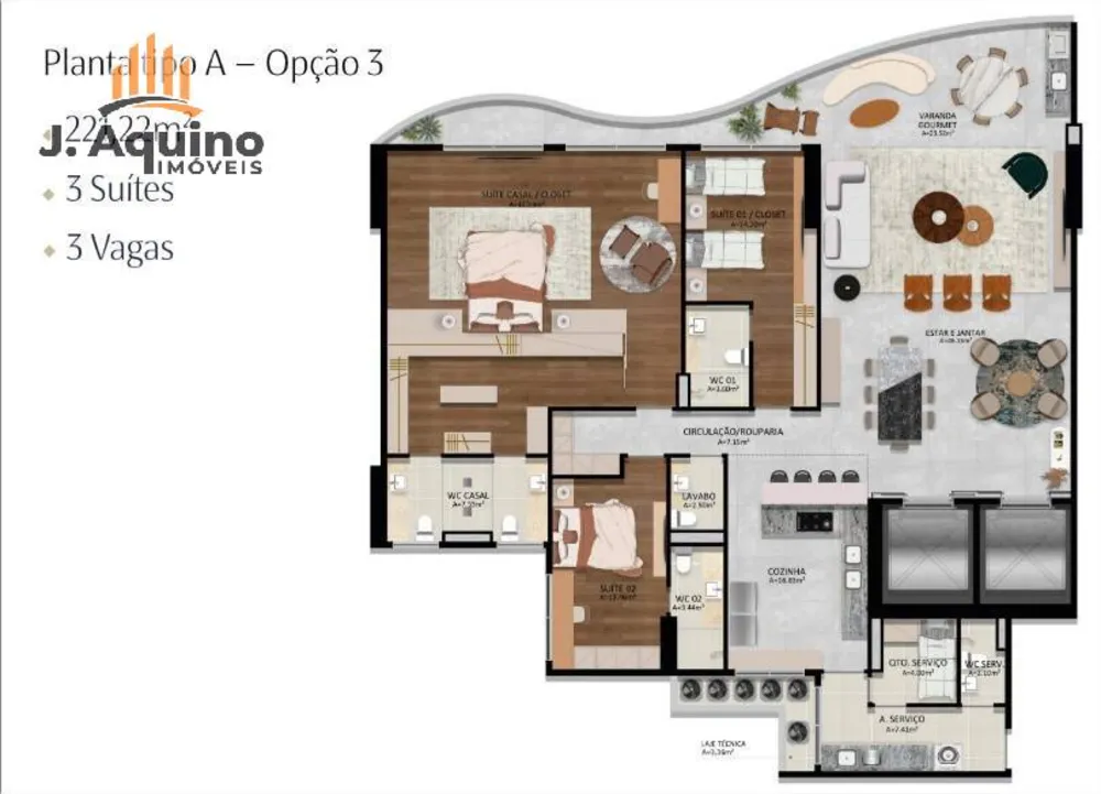 Apartamento, 4 quartos, 221 m² - Foto 7