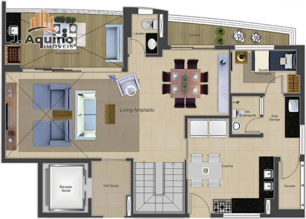 Apartamento, 3 quartos, 119155 m² - Foto 7