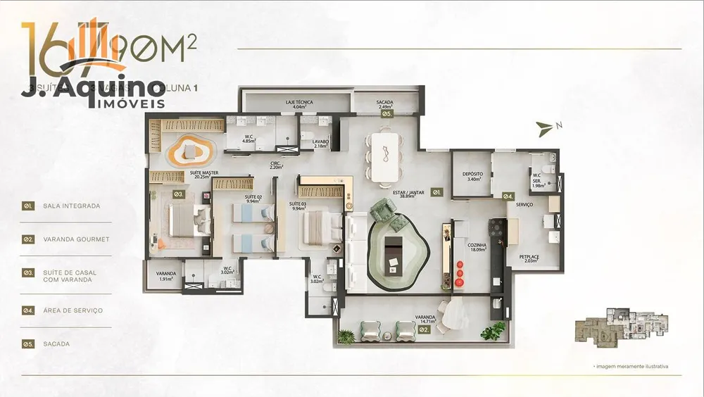 Apartamento, 3 quartos, 139167 m² - Foto 4