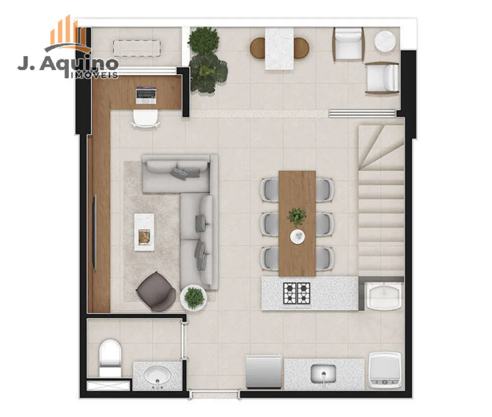 Apartamento, 1 quarto, 5960 m² - Foto 2