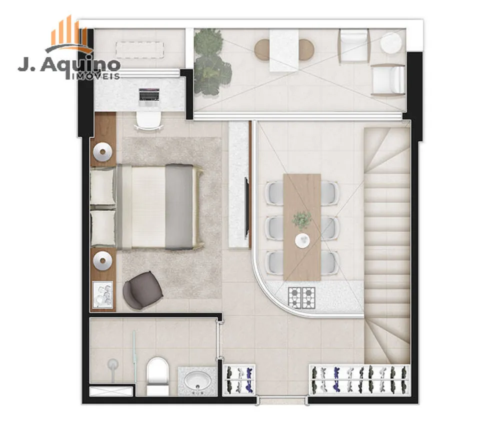 Apartamento, 1 quarto, 5960 m² - Foto 6