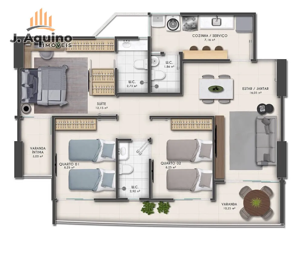 Apartamento, 3 quartos, 8385 m² - Foto 12