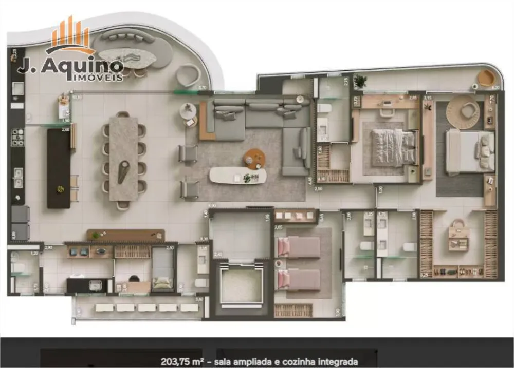 Apartamento, 3 quartos, 163203 m² - Foto 8