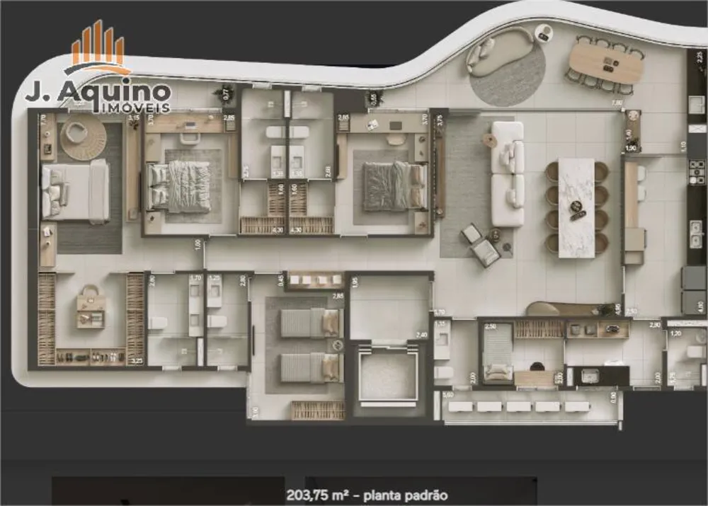 Apartamento, 3 quartos, 163203 m² - Foto 6