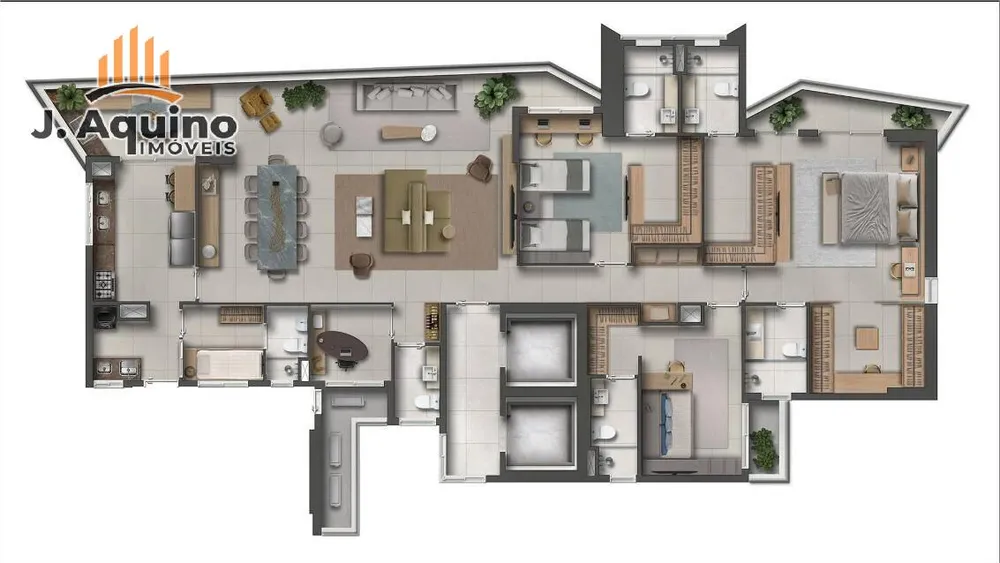 Apartamento, 3 quartos, 154229 m² - Foto 1