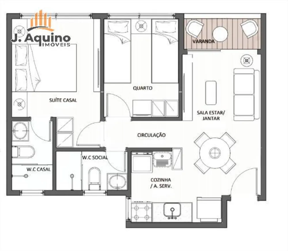 Apartamento, 2 quartos, 43 m² - Foto 11