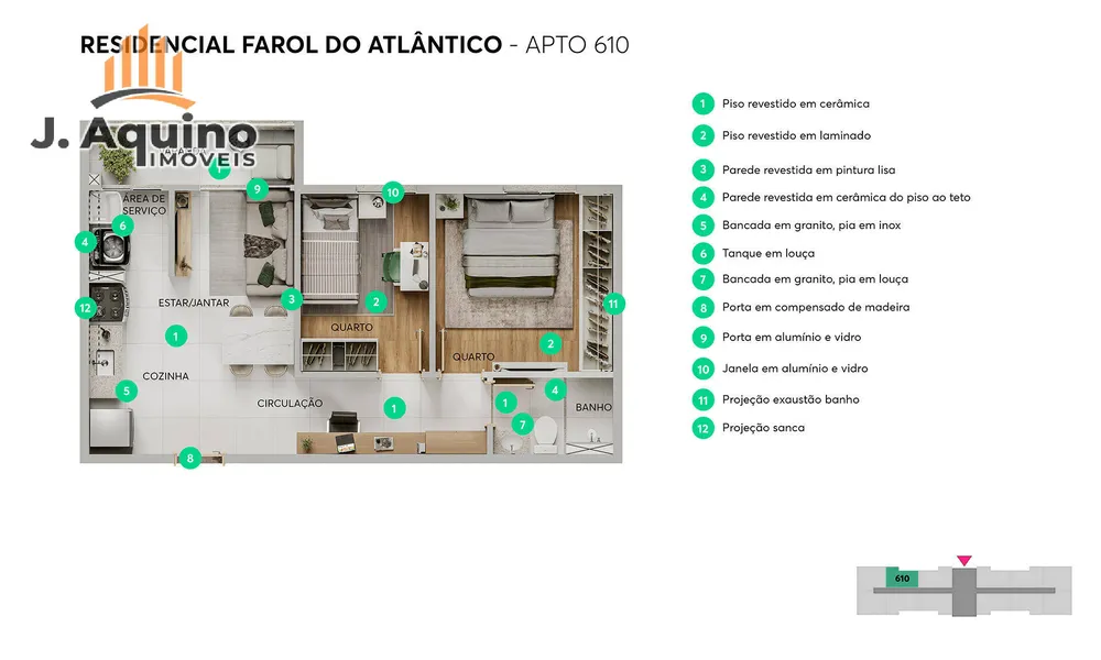 Apartamento, 2 quartos, 4345 m² - Foto 12
