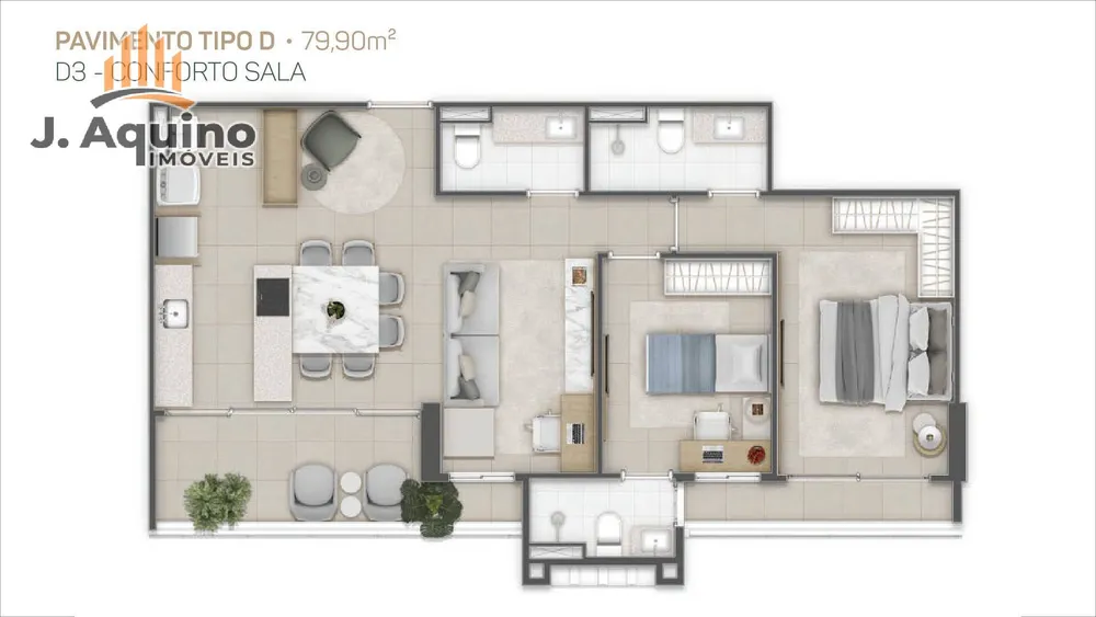 Apartamento, 2 quartos, 65126 m² - Foto 11