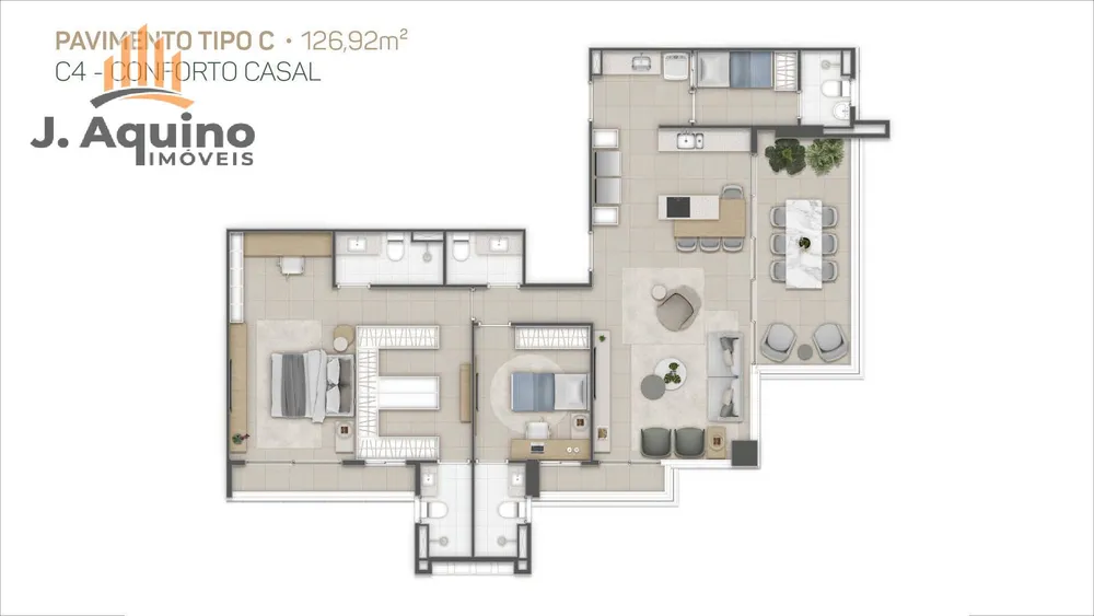 Apartamento, 2 quartos, 65126 m² - Foto 8