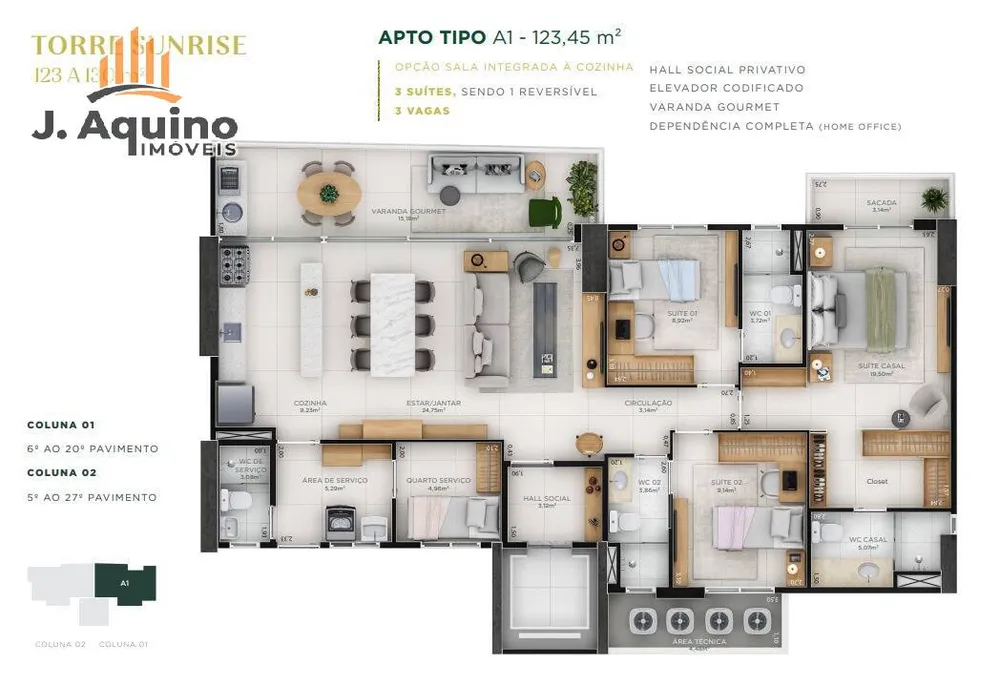 Apartamento, 3 quartos, 98123 m² - Foto 12