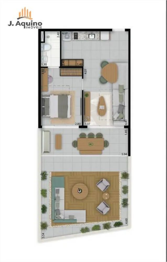 Apartamento, 1 quarto, 2735 m² - Foto 14