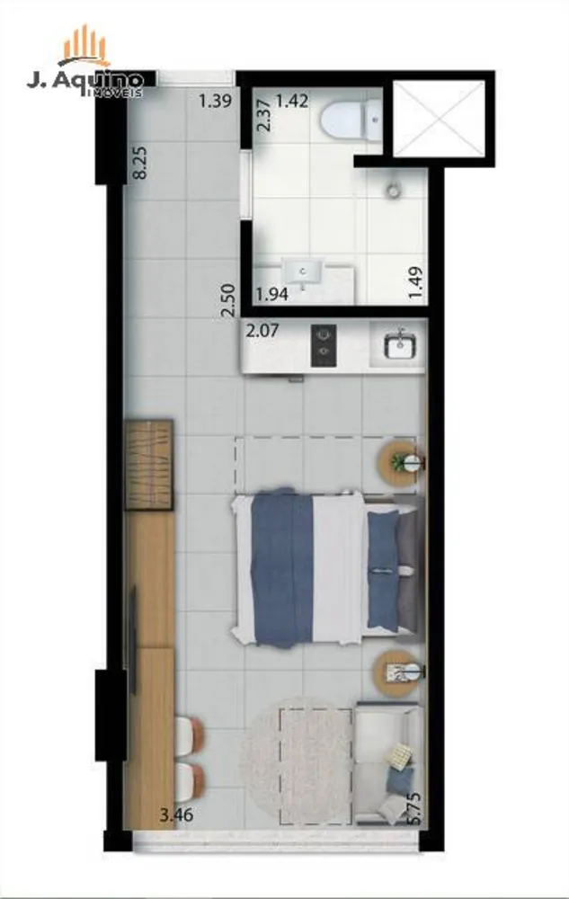 Apartamento, 1 quarto, 2735 m² - Foto 16