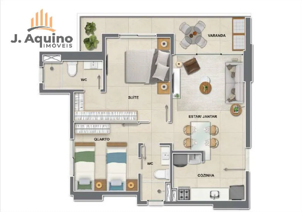 Apartamento, 2 quartos, 546162 m² - Foto 15