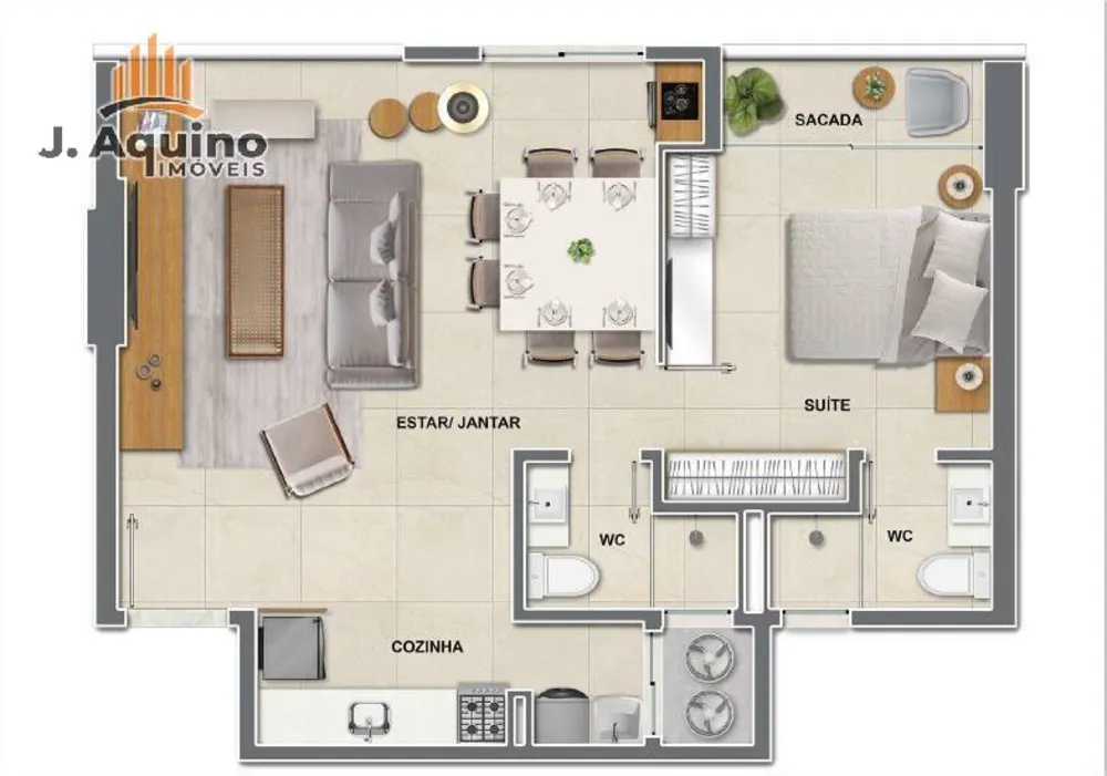 Apartamento, 2 quartos, 546162 m² - Foto 8