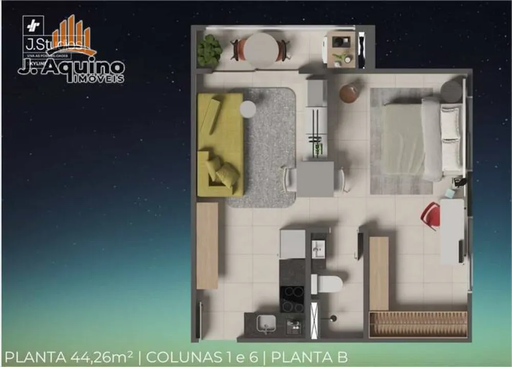 Apartamento, 1 quarto, 2444 m² - Foto 9