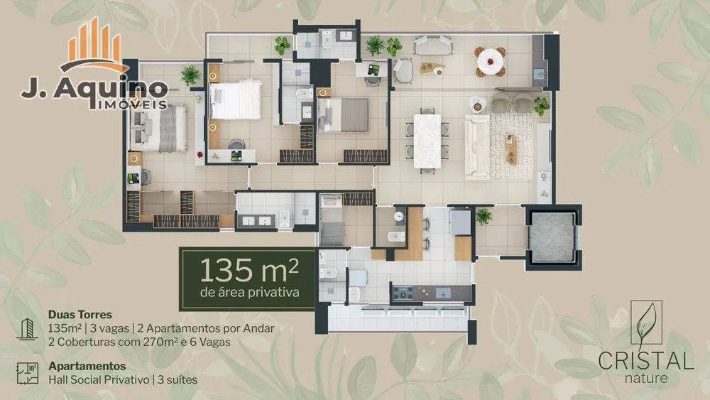 Apartamento, 3 quartos, 135 m² - Foto 13